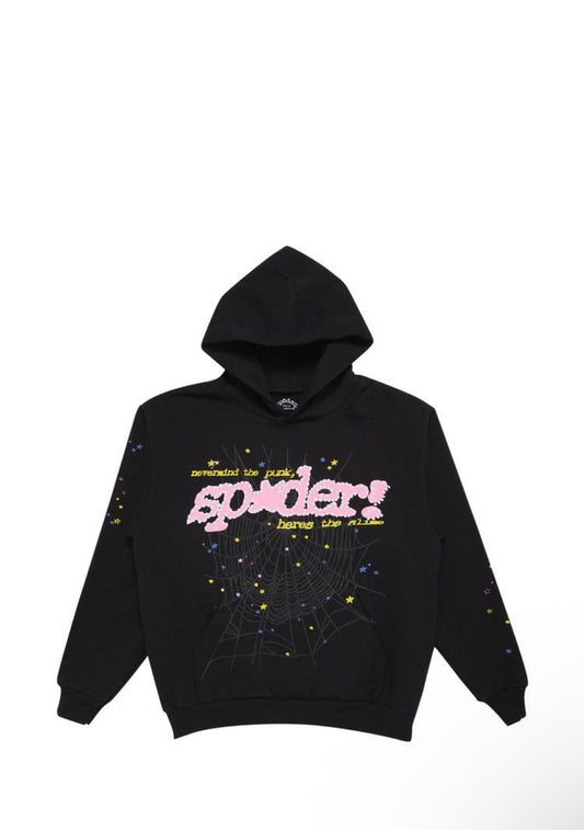 Sp5der P*nk V2 Hoodie 'Black'