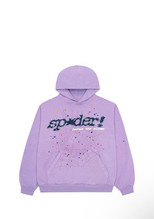 Sp5der Açaí Hoodie 'Purple'