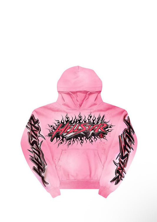 Hellstar Brainwashed Without Brain Hoodie 'Pink'