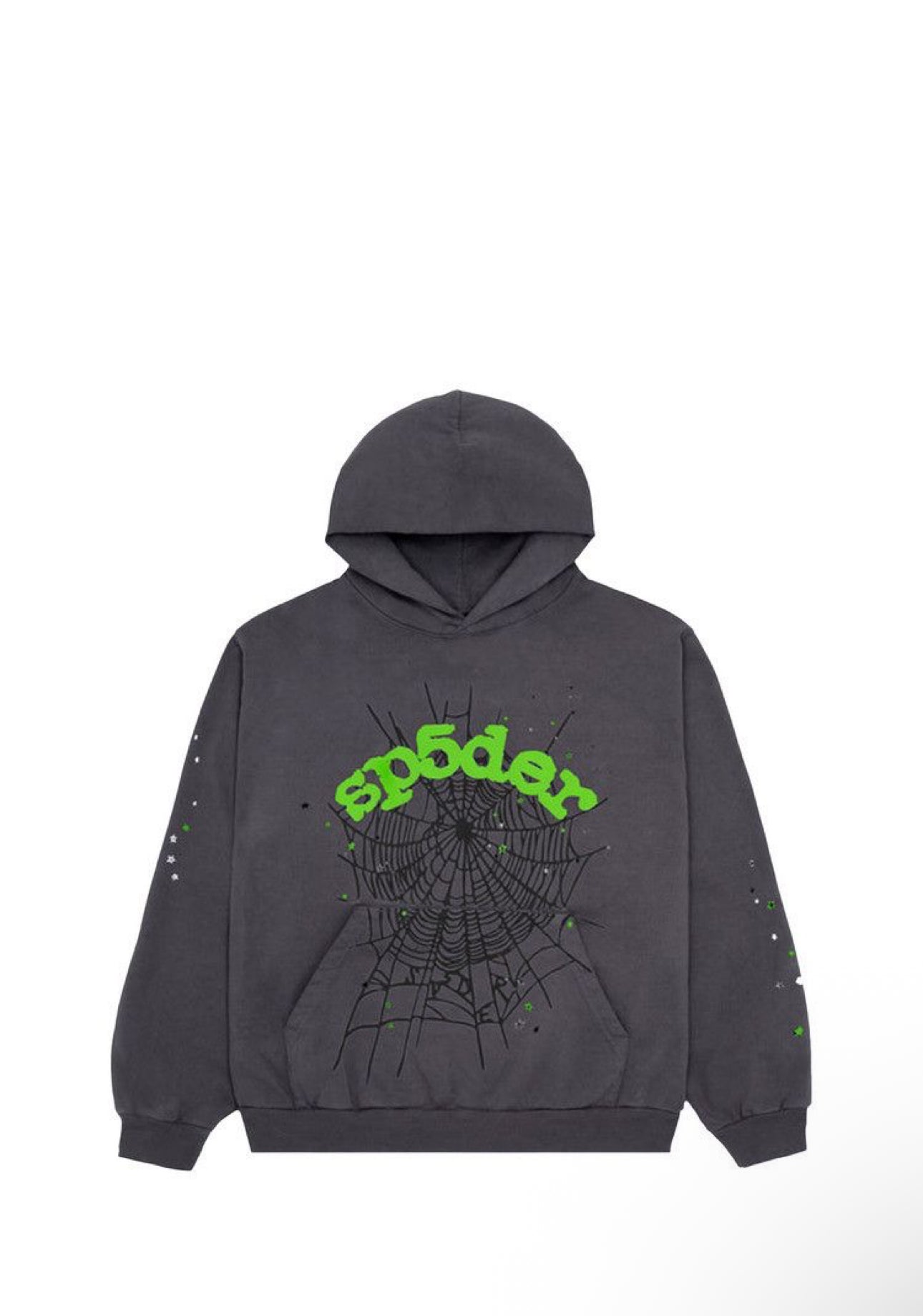 Sp5der Wait Web Hoodie 'Slate Grey'